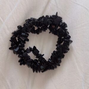 Deep Blue Agate Chip Bracelet